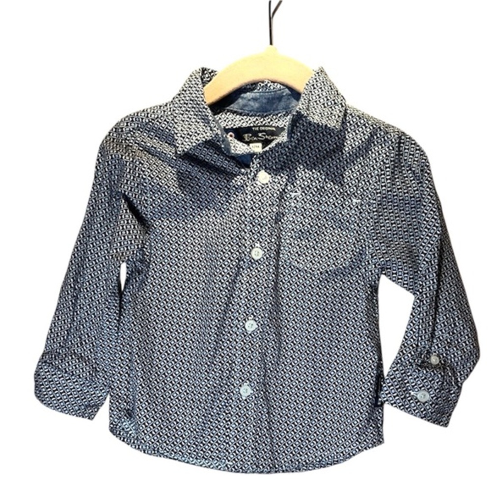 Ben Sherman Baby Boy’s Button up Pattern Shirt Size 12 Months - Picture 1 of 7